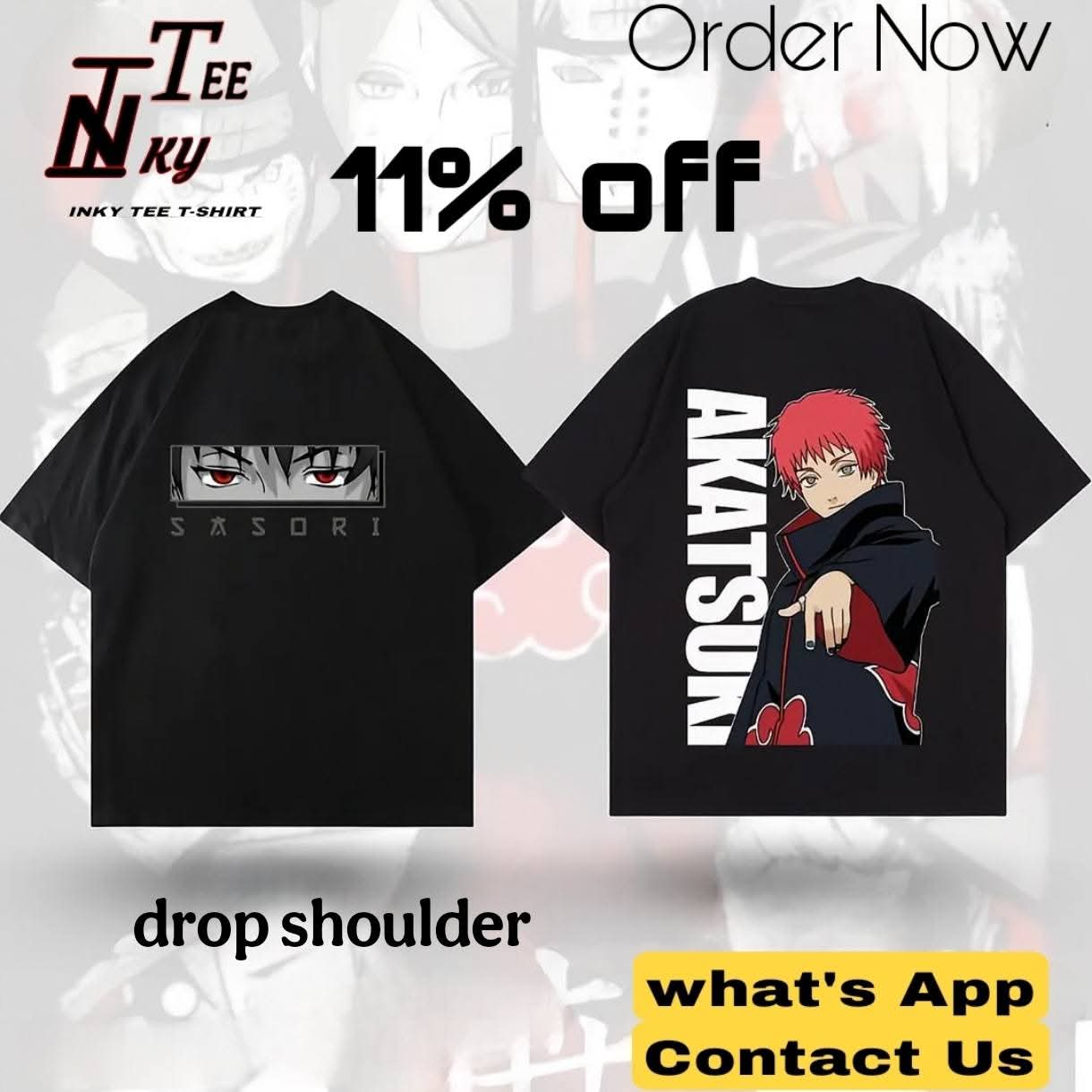 Premium man drop shoulder and t-shirt